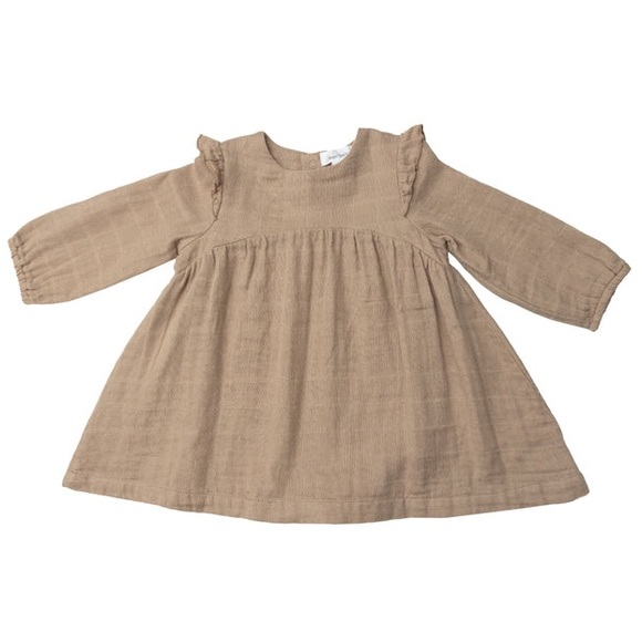 Angel Dear Dresses Nwt Angel Dear Organic Muslin Nougat Ruffle